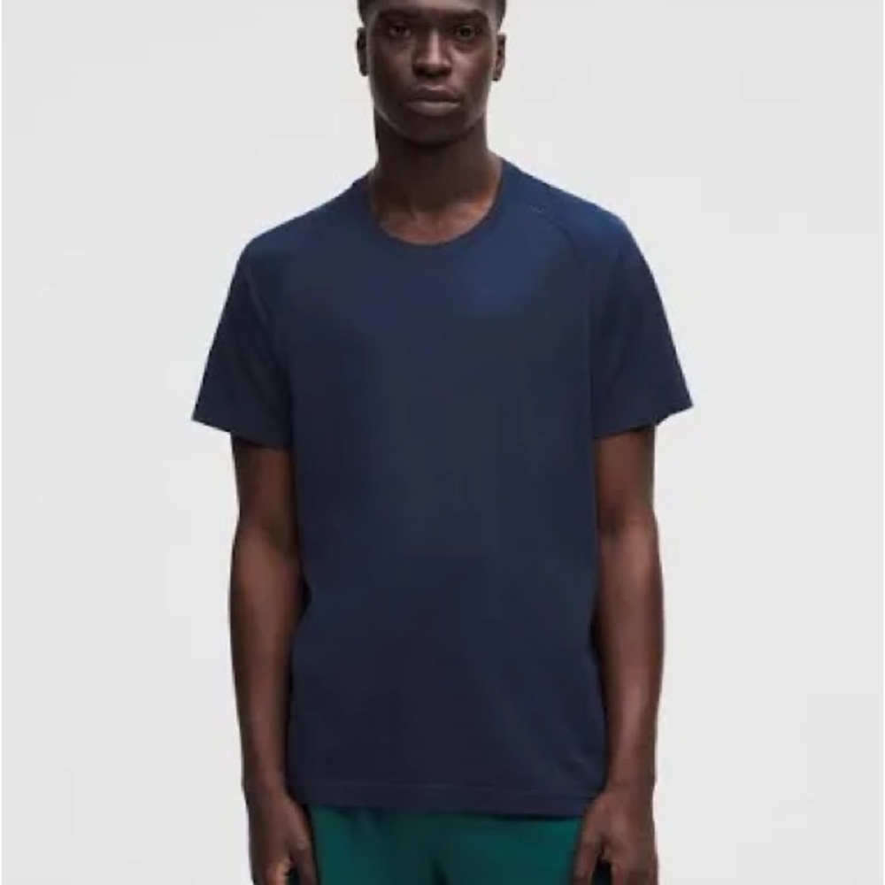 lululemon athletica Deep Blue Short Sleeve Tee
